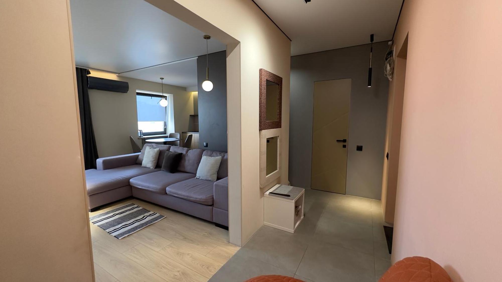 2 Room Modern Apartment View Dnipro Eksteriør billede